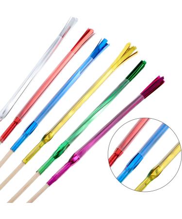 TecUnite 100 Pieces Foil Frill Firework Cupcake Picks Christmas Cupcake Topper 9 Inch Coconut Tree Shape Food Picks Supplies Party Decoration (Multicolored) - Buy Online on GoSupps.com