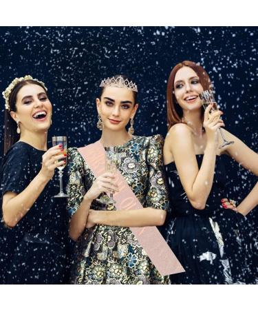 Buy Mzsm Rose Gold Birthday Queen Sash & Crown - Pink Birthday Decoration for Girls & Women - Buy Online on GoSupps.com