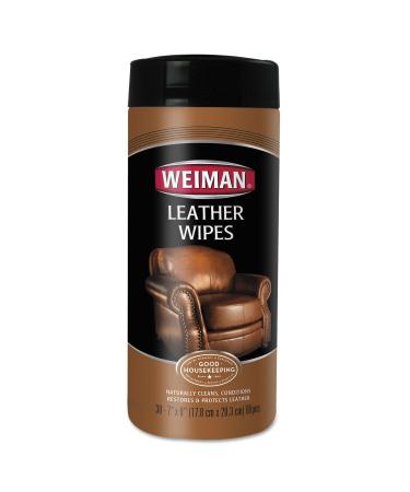 WEIMAN 91 Leather Wipes 7 x 8 30/Canister