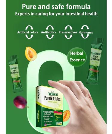 Pure Gut Detox - Colon Cleanse Cleanser Detox Cleanse Gut Cleanse for Women Men with Senna Cascara Sagrada Digestive Enzymes Probiotic Blend and Prebiotic - Bloating and Constipation Relief - Buy Online on GoSupps.com