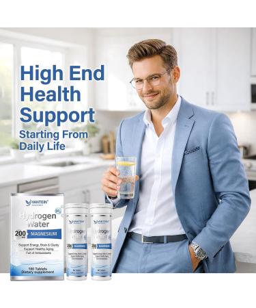 H2 Molecular Hydrogen Tablets with Magnesium - 100 Tablets Hydrogen Water Tablets for Athletic Recovery Energy & Cellular Health Lemon & Raspberry Variety - Buy Online on GoSupps.com