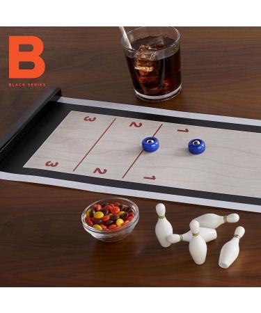 BLACK SERIES Tabletop Shuffleboard and Bowling 2 in 1 Set - Roll-Up Game Board - Buy Online on GoSupps.com