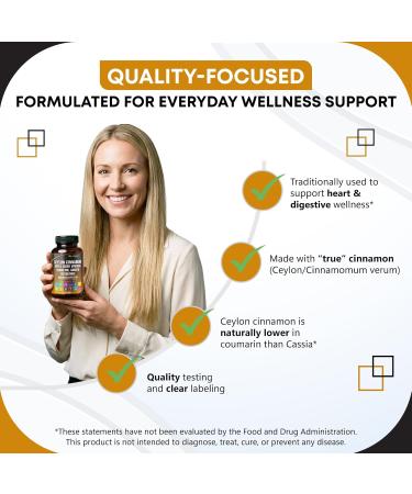 Ceylon Cinnamon Apple Cider Vinegar Turmeric Ginger Root Berberine Gymnema sylvestre Milk Thistle Licorice -150 Capsules 150 count (pack of 1) - Buy Online on GoSupps.com