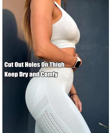 CFR High Waist Butt Scrunch Leggings - Grey Large | Seamless Workout Yoga Pants for Women - Buy Online on GoSupps.com