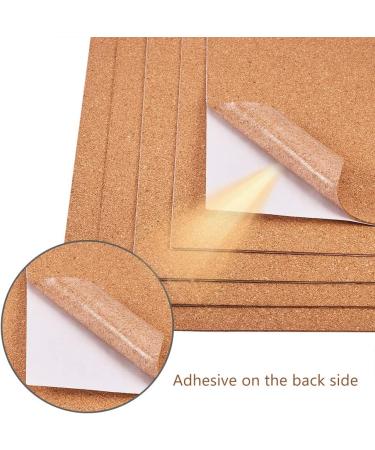 8 Pack Self-Adhesive Cork Sheets 1mm Thick A4 Size for DIY Crafts - Brown Insulation Backing for Coasters and Wall Decor - Buy Online on GoSupps.com
