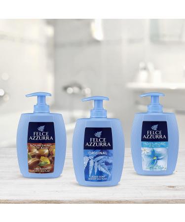 Felce Azzurra Amber And Argan Nourishing Essence Liquid Soap 10.14 Oz - Rich in Argan Extract - Gentle Cleansing for Hands and Face - Buy Online on GoSupps.com