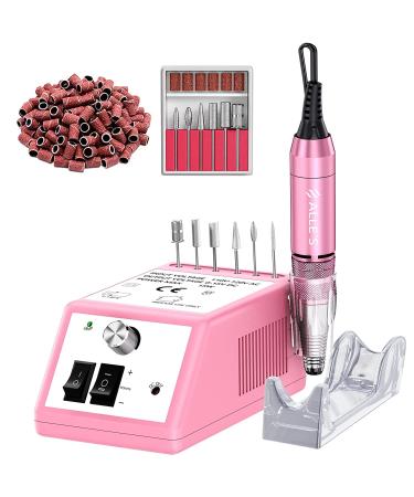 Nail miller electric nail milling cutter professional manicure-nail file kit 30000 U/min acrylic gel nails polishing tool drilling drilling for home and salon use nail drill gift for Valentine's Day 2.Pink-30000 rpm - Buy Online on GoSupps.com