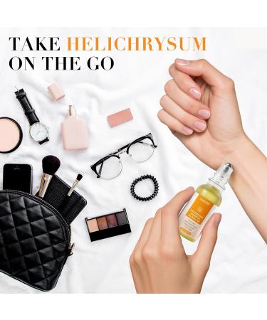 Helichrysum Essential Oil Roll On 20ml - Natural Helichrysum Oil Blend Roller for Aromatherapy & Skin Vitality, Massage, Happy, Relaxation, Stress Relief, Skin Care - Buy Online on GoSupps.com