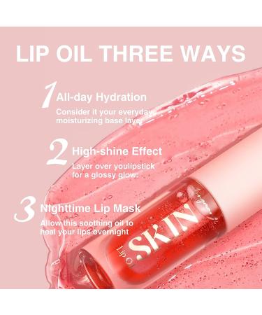 LANGMANNI Green Apple Lip Oil - Moisturizing, Nourishing Lip Care Gloss for Dry Lips - Buy Online on GoSupps.com