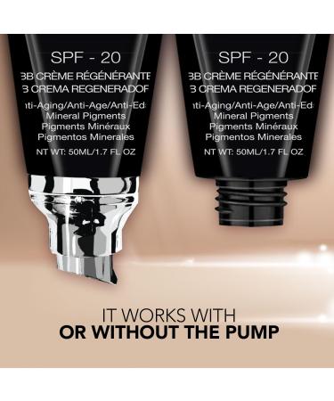 Bellapierre BB Cream SPF 20 - 48g Tan | Concealer, Foundation, Moisturizer | Non-Toxic, Paraben-Free | Pump Top Applicator - Buy Online on GoSupps.com