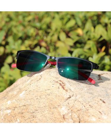 Buy Zukky Semi-Frame Photo Linen Reading Glasses - Black & Red Metal Frame - 3.75x Readers for Comfortable Vision - International Shipping Available - Buy Online on GoSupps.com