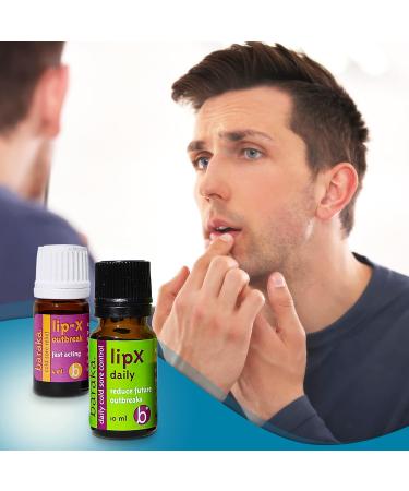 Baraka LipX Natural Cold Sore Remedy Kit - Tea Tree & Hyssop Essential Oils - Organic Oil - 0.14 Fl Oz - Buy Online on GoSupps.com