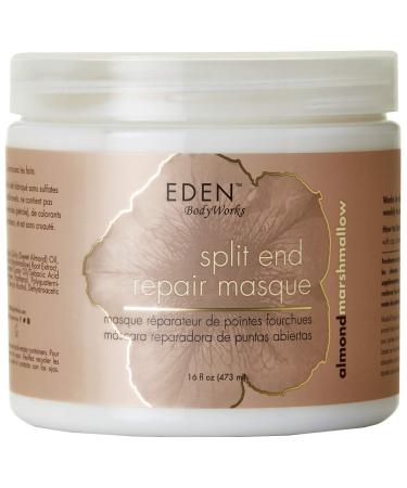 EDEN BodyWorks Almond Marshmallow Split End Repair Masque | 16 oz | Detangle Strengthen & Soften Hair