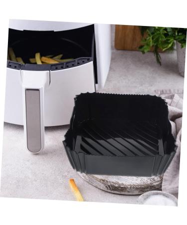 Zerodeko Air Fryer Pad Air Fryers Household Silicone Pot Wok Silicone Air Fryer Basket Baking Mat Foldable Black 22X6CM - Buy Online on GoSupps.com