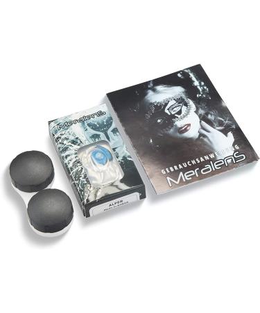 Funnylens Blue Black Crazy Fun Contact Lenses - Perfect for Halloween & Carnival | Free Lens Containers Included! - Buy Online on GoSupps.com