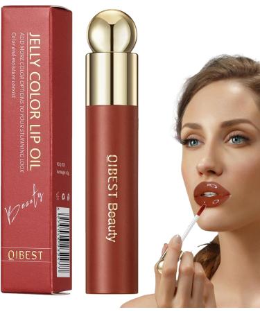 Tinted Lip Oil | High Pigment Moisturizing Lip Plumping Gloss Long Lasting Lip Oil Lip Stain Lip Tint Cosmetics Anolyee - Buy Online on GoSupps.com