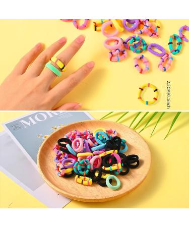 PROUSKY 100 Black Hair Bands for Women and Men - Elastic Hair Ties for Hair Styling - Buy Online on GoSupps.com