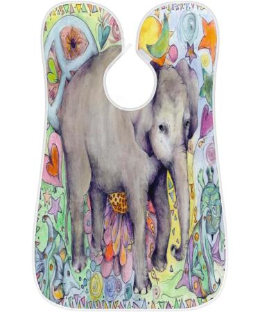 Beard Bib Apron for Men - Non-Stick Waterproof Hair Catcher & Vintage Elephant Design | Perfect for Shaving & Trimming - Buy Online on GoSupps.com