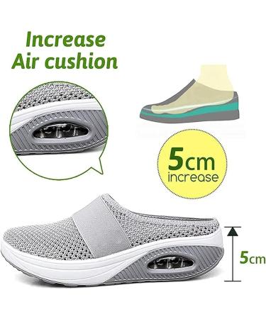 XIRUJNFD Women's Orthopedic Diabetic Walking Shoes - Air Cushion Slip-Ons (Violet, Size 7) - Buy Online on GoSupps.com