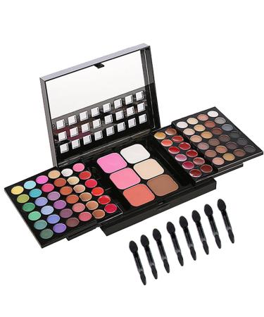 BONNIE CHOICE All in One Makeup Kit for Women Full Kit Valentines Day Gifts Makeup Set Include 48 Eyeshadow 18 Lip Gloss 3 Blusher 6 Concealer 3 Contour Powder 4 Brushes 1 Mirror 78 Colors