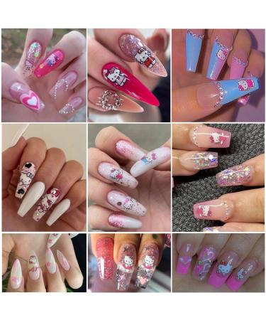 Cat Nail Design 3D Self-Adhesive Stickers - Cute Cartoon Nail Decals for Women and Girls | Manicure Decoration Supplies - Buy Online on GoSupps.com