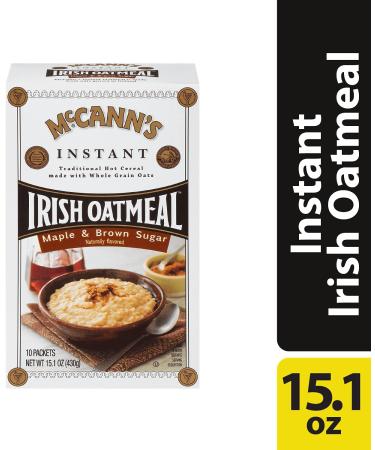 McCanns Maple & Brown Sugar Instant Irish Oatmeal 10ct 15.17oz - Pack of 1 - Buy Online on GoSupps.com