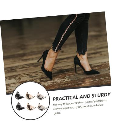 3 Pairs High Heel Toe Caps - Premium Repair Kit for Pointed Toe Boots & Heels - Metal Covers for Shoe Protection - Buy Online on GoSupps.com
