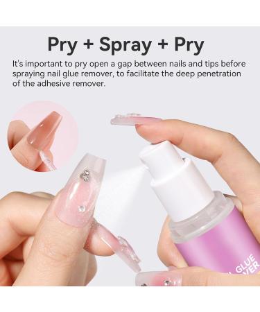  Tanxemery Nail Glue Remover | 20ml Sticky Gel Cleaning Spray Gentle Manicure and Pedicure Remover | For Beginners and Professionals Daily Use - Buy Online on GoSupps.com