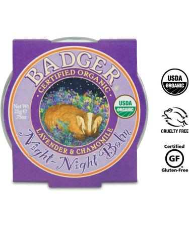 Badger Organic Night-Night Balm - Lavender & Chamomile 0.75 oz | Relax & Sleep Aid - Buy Online on GoSupps.com