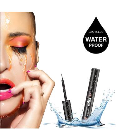 Black Waterproof Eyelash Glue | Super Strong Hold Adhesive for False Lashes | Sensitive Eyes Friendly | 0.176oz - Buy Online on GoSupps.com