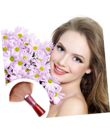 Housoutil Professional Makeup Foundation Brush & Devil Horns Headband - Ideal for Mineral Powder & Face Makeup - 20x4x16cm Brown - Buy Online on GoSupps.com