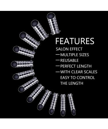NMKL38 120Pcs Dual Forms Full Cover Nail Tips Upper Arched Extension Mold - Mold A - Buy Online on GoSupps.com