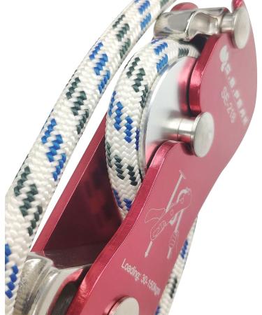 S.E.PEAK Climbing Double Stop Descender - Self-Braking, Self-Locking Rappelling Belay Device for 10-13mm Rope - Rescue & Arborist Tool - Hand Control - Red - Buy Online on GoSupps.com