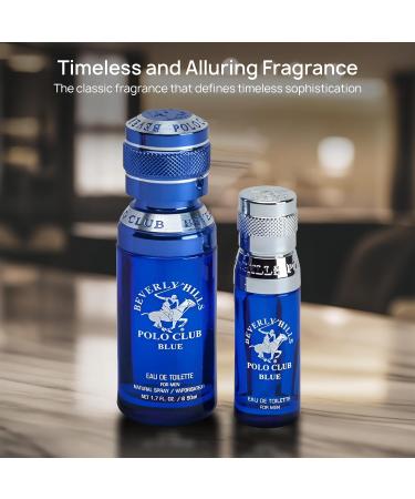 Beverly Hills Polo Club BHPC Men's Eau De Toilette Bonus Pack featuring 1.7 oz EDT + Bonus 0.5 oz EDT (Blue) - Buy Online on GoSupps.com