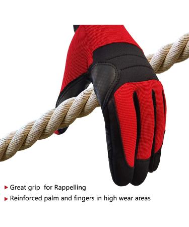 Intra-FIT Climbing Gloves - Anti-Slip Durable Rope Gloves for Rappelling & Rescue - X-Large - Buy Online on GoSupps.com