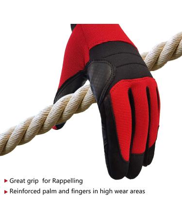 Intra-FIT Anti-Slip Climbing Gloves for Rappelling & Rescue - Ideal for Rock/Tree/Mountain Climbing & Outdoor Sports - Buy Online on GoSupps.com