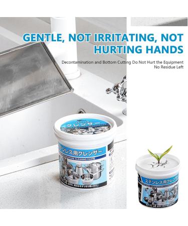 Household Cleaning Metal Polish Cream | 18oz Rust Remover Cleaning Paste for Kitchen Industrial Pots Pans Cleaning Tool Home Clean Supplies for 500g - Buy Online on GoSupps.com