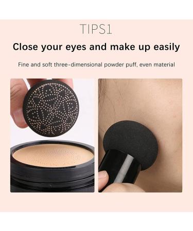 Mushroom Head Air Cushion BB Cream Concealer Lasting Nude Makeup Moisturizing Brightening Pigment CC Liquid Foundation (Natural) - Buy Online on GoSupps.com