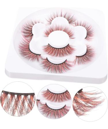 4 Pairs natural colored fake lashes curly European and American makeup false lashes false eyelashes wispy women false lashes 3d eyelashes slim Imitation Fake eyelashes fluffy - Buy Online on GoSupps.com