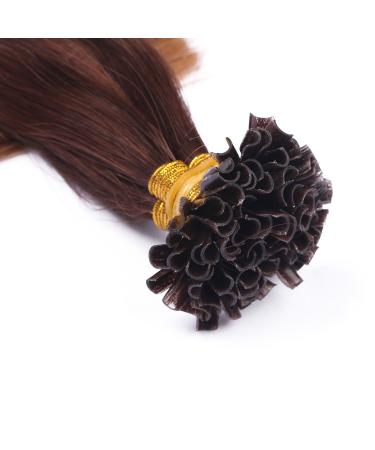 Premium Keratin Bonding #2/8 Ombre 60cm 50 Strands 1g 100% Remy U-Tip Hair Extensions | Novon Hair Extensions - Buy Online on GoSupps.com