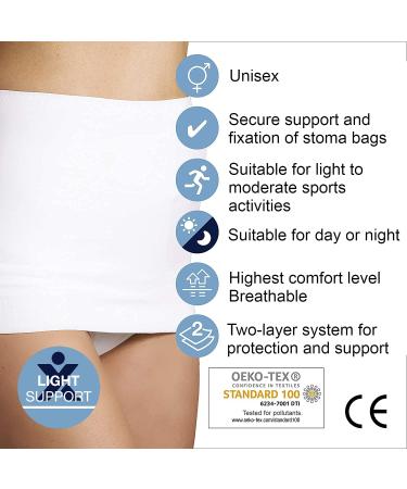 Buy Corsinel Stomasafe Plus Two-Layer Belly Bandage - Secure Stoma Bag Fixation | Elastic Belly Band for Extra Support - Black M/L - Buy Online on GoSupps.com