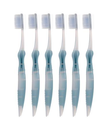 Sofresh Flossing Toothbrush - Adult Size | Your Choice of Color | (6  Blue)