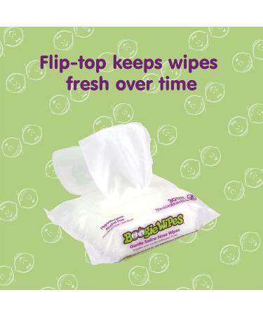 Boogie Wipes Simply Unscented Gentle Saline for Stuffy Noses - 90 Count - Buy Online on GoSupps.com
