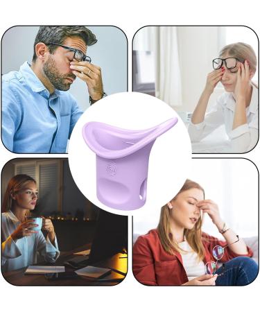 Eyewash Cups | Silicone Eye Washer Portable Cleaning Cup Soft Eye Cleaning Cup Eye Bath for Elderly Women Men Children Eye Cleansing Puchen Purple - Buy Online on GoSupps.com