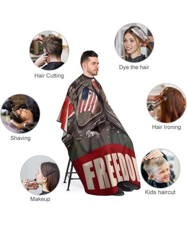 Buy US Flags Barber Cape - Professional Hair Cutting Cape Water Stain Resistant Anti-Static 56.7 66.9 Inch - Perfect for Salon & Home Hairdressing - Buy Online on GoSupps.com