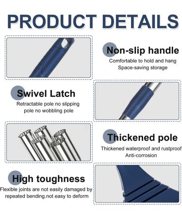 Window Cleaner with Telescopic Handle Professional Window Wiper Cleaner Telescopic Window Washer with Bendable Head Glass Cleaning Tools for High Windows Indoor and Outdoor Use (135 cm) 135 Cm. - Buy Online on GoSupps.com