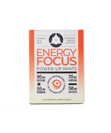 Optii Mint Energy & Focus Mints | Sugar-Free Plant-Based Clean Energy | 12 Pieces