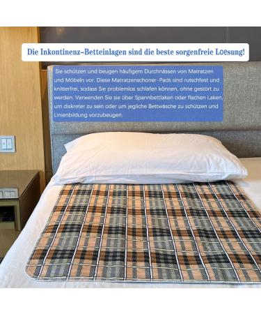 Washable Waterproof Incontinence Bed Pads - High Absorbent & Durable | Gruenerde 80x91cm for Seniors & Pets - Buy Online on GoSupps.com