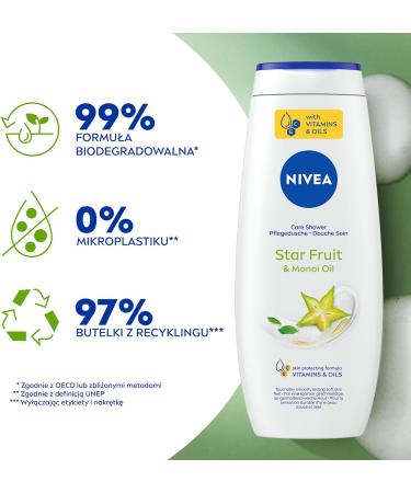  NIVEA NIVEA Shower Gel Starfruit & Monoi oil 500 ml - Buy Online on GoSupps.com