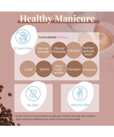 Beetles Gel Nail Polishes- Coffee Caf Brown Neutral Beige Mauve Color Nail Art Design Soak Off Nail Lamp Nail Polish Gel DIY Manicure Kit Beauty COFFEE TIME - Buy Online on GoSupps.com